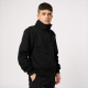 SİYAH 3 İPLİK YARIM FERMUAR SWEAT
