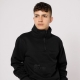 SİYAH 3 İPLİK YARIM FERMUAR SWEAT