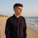 POLO YAKA UZUN KOLLU KIŞLIK SİYAH SWEAT